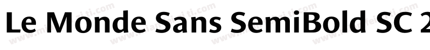 Le Monde Sans SemiBold SC 2字体转换
